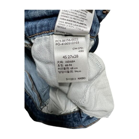 Vintage****LEVI'S***DENIZEN HIGH RISE SKINNY FIT WOMENS BLUE JEANS Size 4S 27X28 - Picture 7 of 9